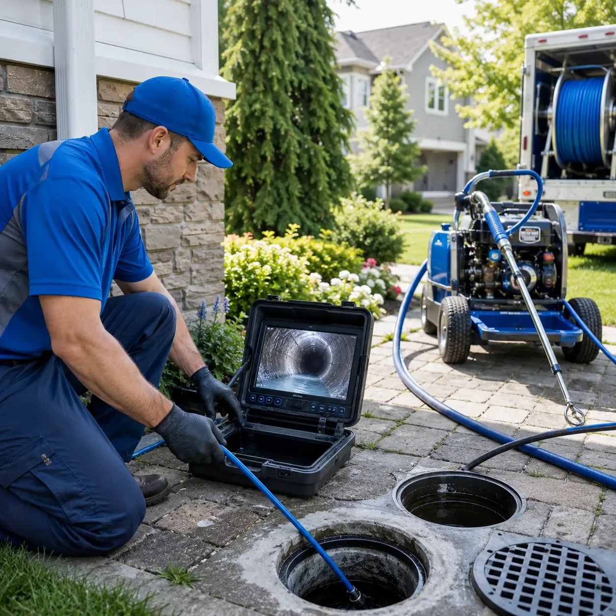 Outdoor drain cleaning professionals serving Houston, OH